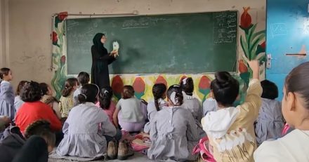 Gaza’s UNRWA schools are classrooms by day, displacement shelters at night
